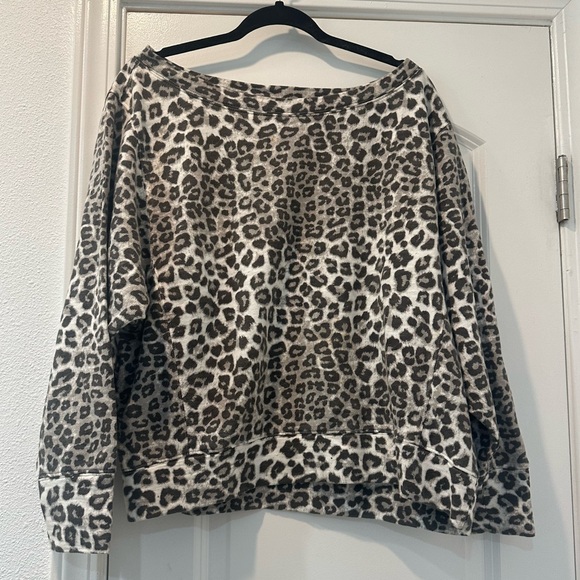 Good American Cheetah Sweatshirt - Picture 1 of 5